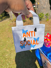 Load image into Gallery viewer, Anti-Social Butterflies Mini Tote Bag