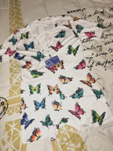 Load image into Gallery viewer, White Butterfly Onesie