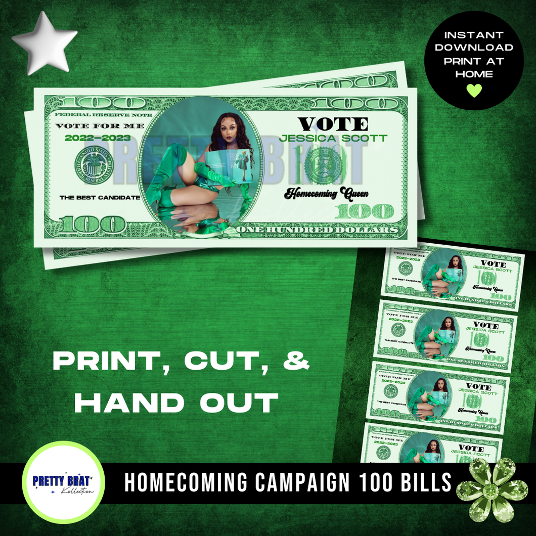 Campaign Money - Green $100 Bill