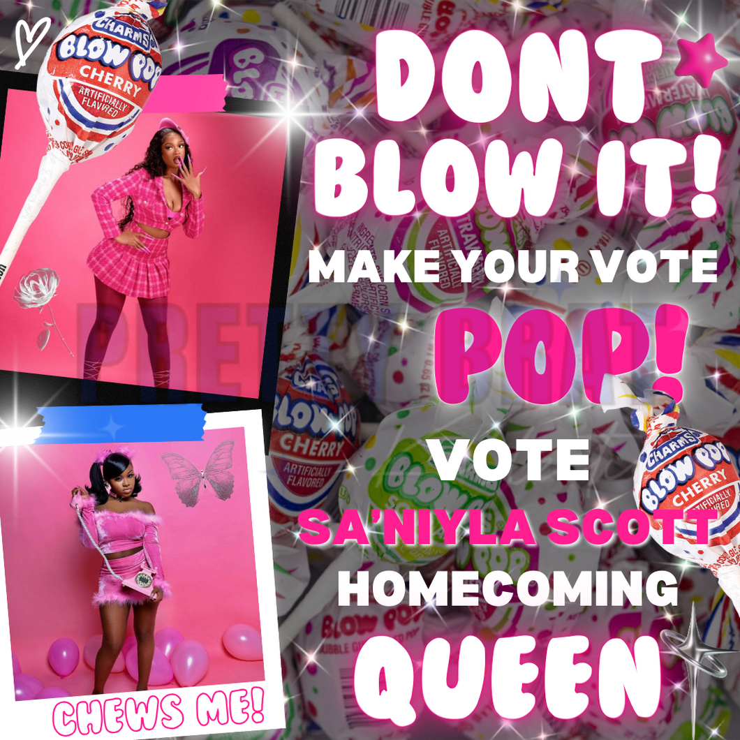 Pink Blow Pop Campaign Digital Flyer