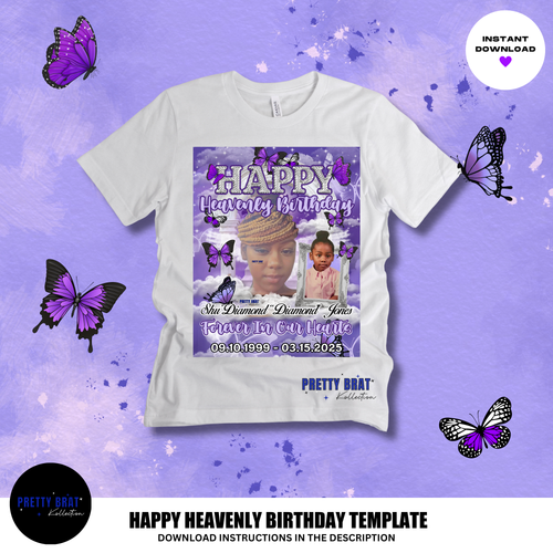 Happy Heavenly Birthday Template