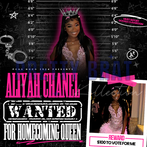 Wanted For Homecoming Campaign Digital Flyer (Pink)