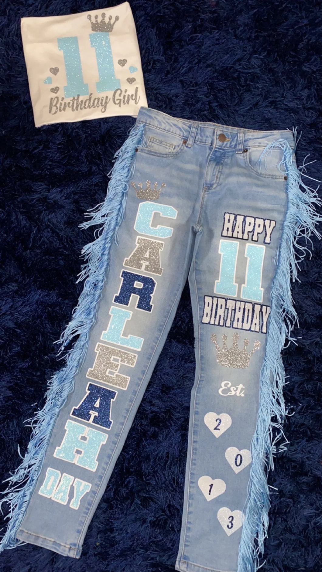 Custom Birthday Jeans