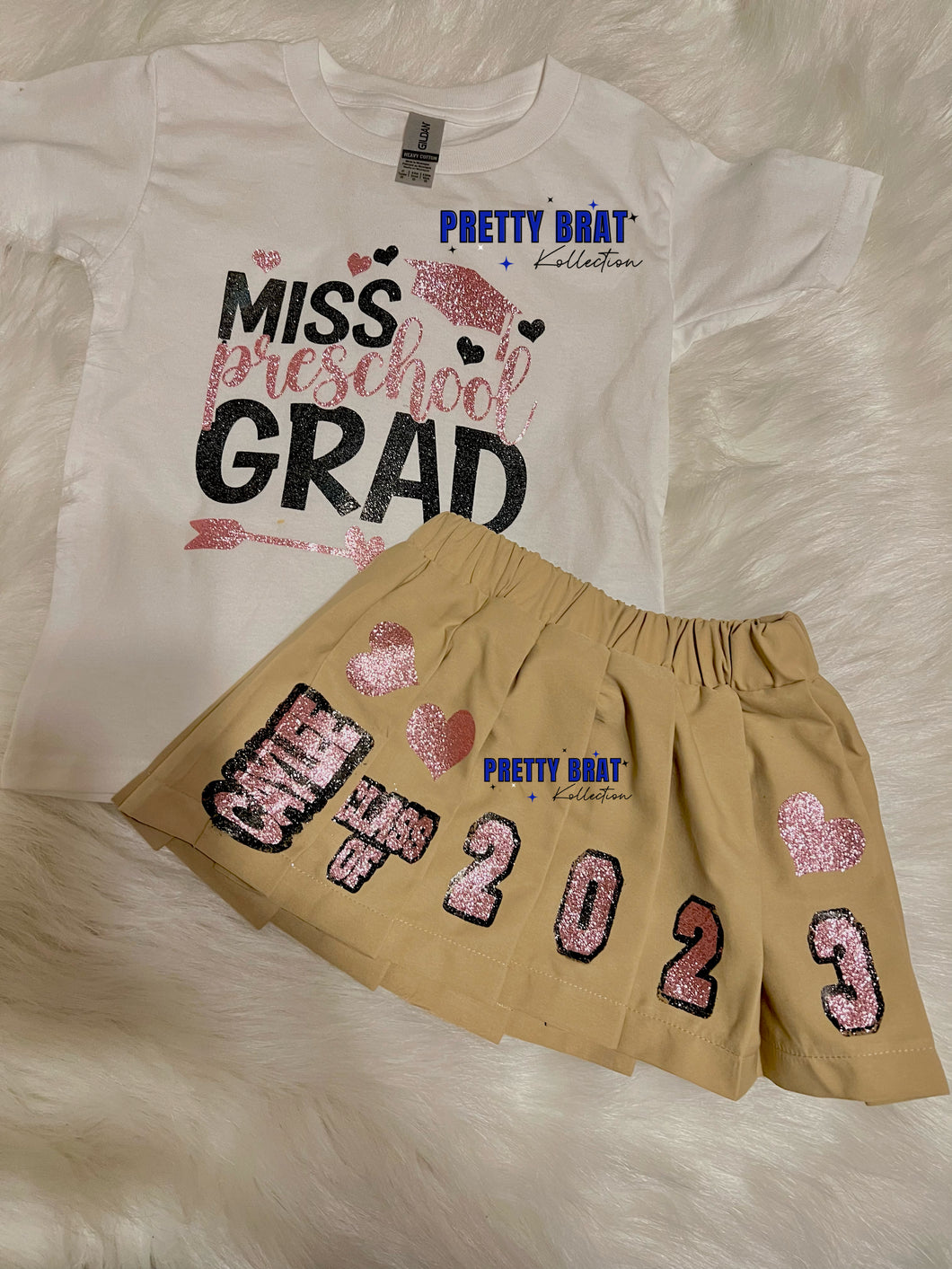 Pre-K & Kindergarten Grad Skirt Set