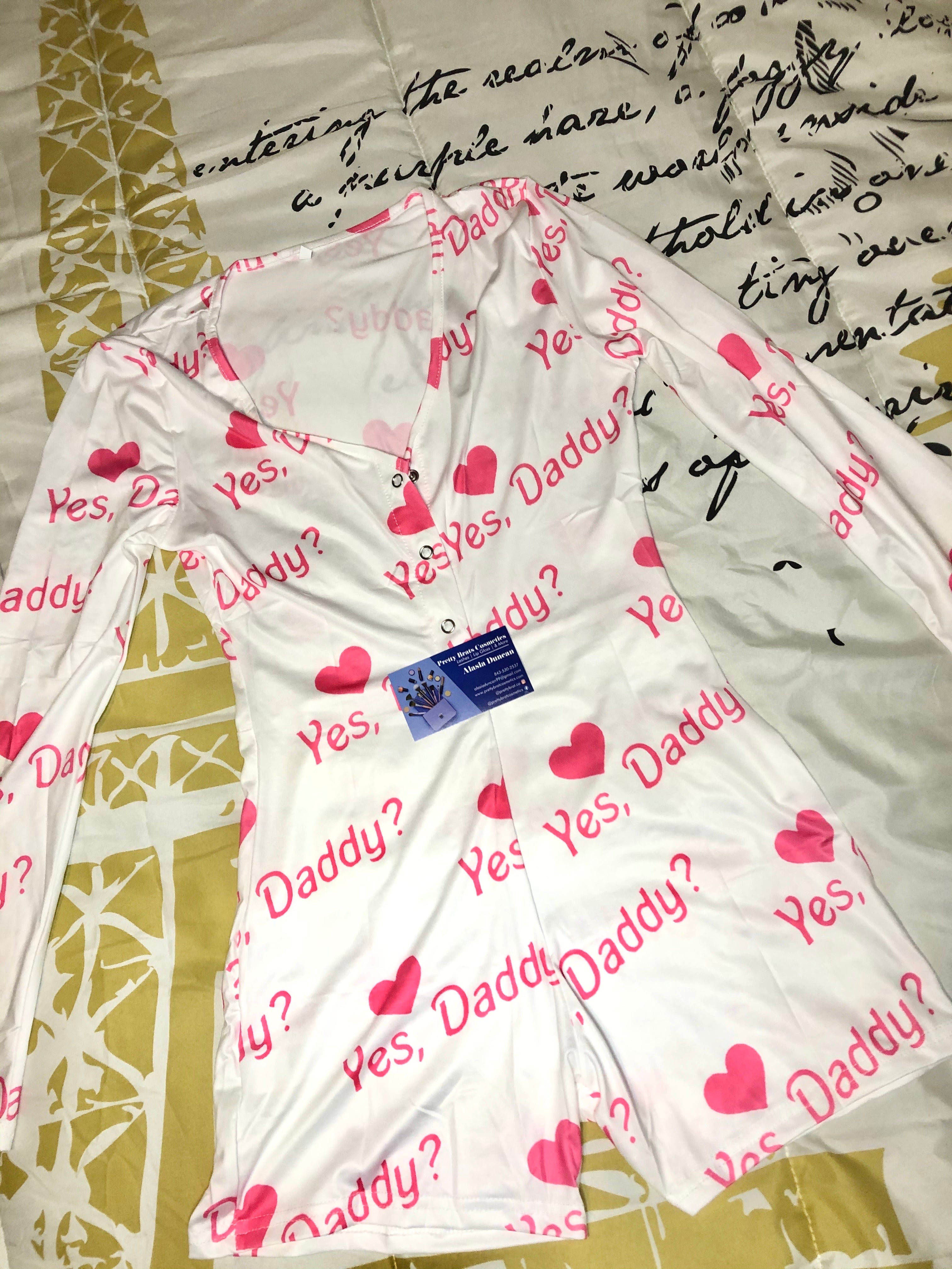 Yes Daddy Onesie Pretty Brat Kollection LLC